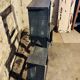 3 tabouret bas bleu gris