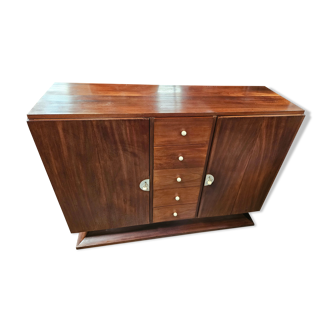 Art Deco sideboard with 5 drawers and 2 rosewood doors