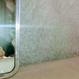 Chrome rectangular mirror 62x92cm