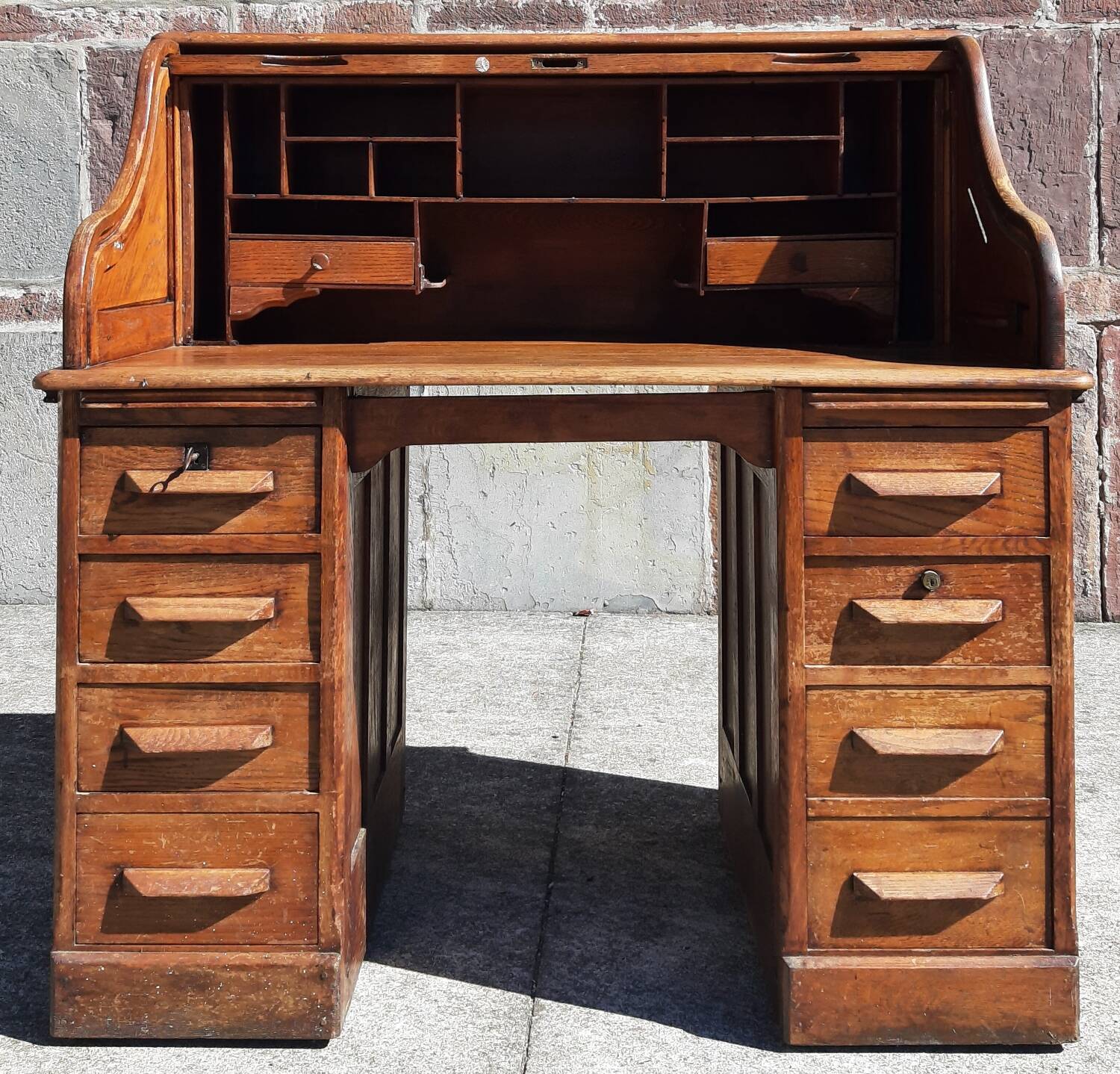 American "Roll Top" desk in oak.