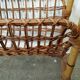 Porte revues vintage rotin et bambou