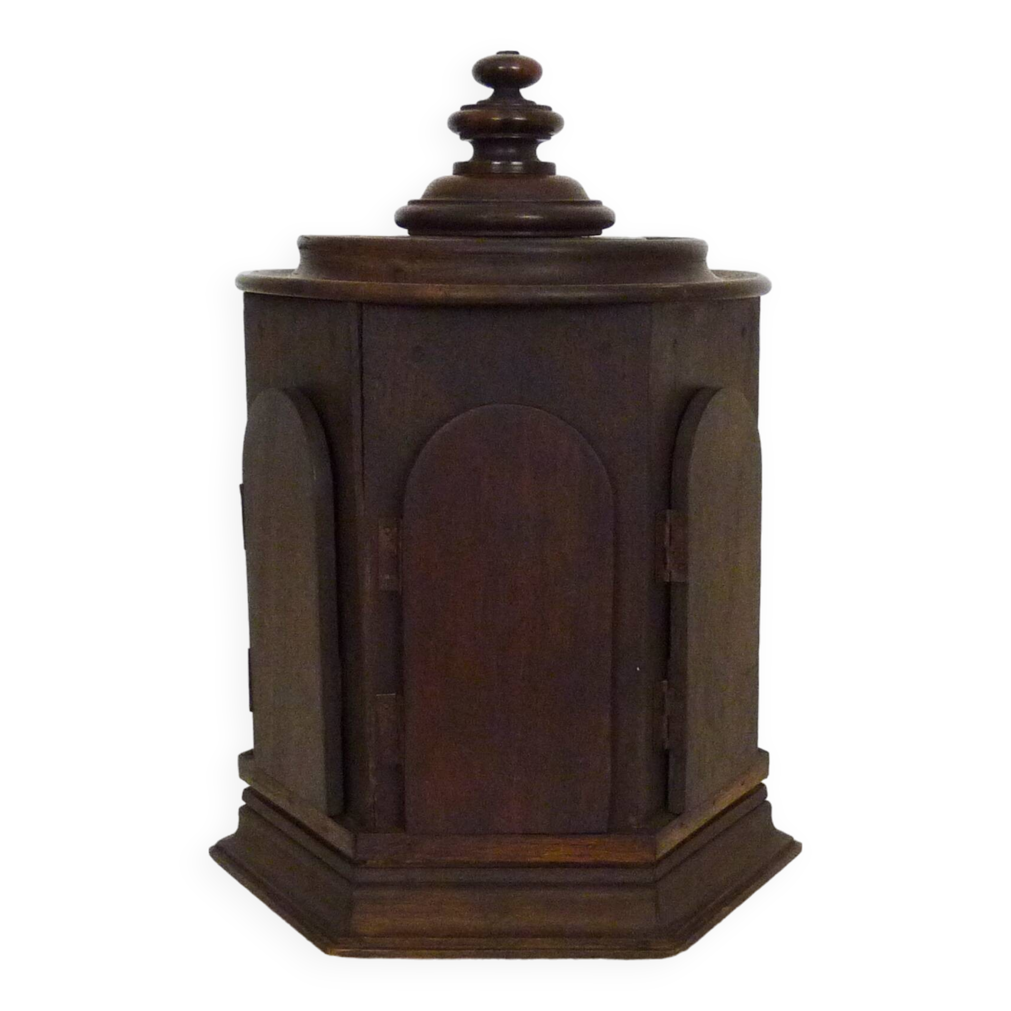 Old wooden cigar and cigarette cellar, carousel, snuff. 40s 50s