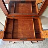 Worker's table - In mahogany and mahogany veneer - Charles X or Restoration period - circa 1830
