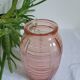 Art Deco pink moulded vase