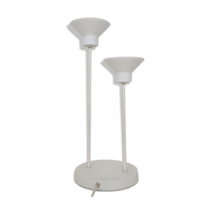 Lampe de table en métal blanc et verre par Hala Zeist