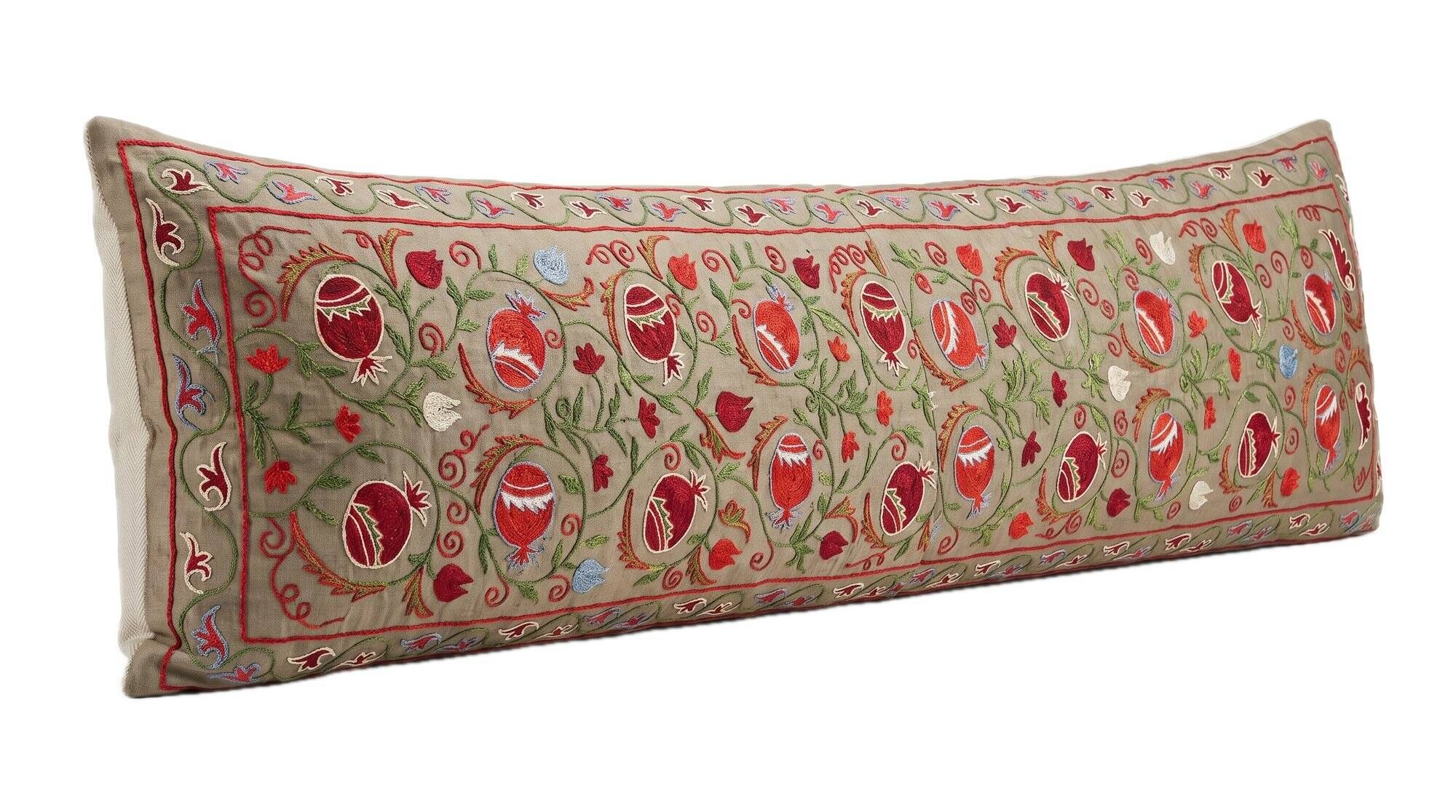 Vintage embroidered cushion cover 46x188 cm