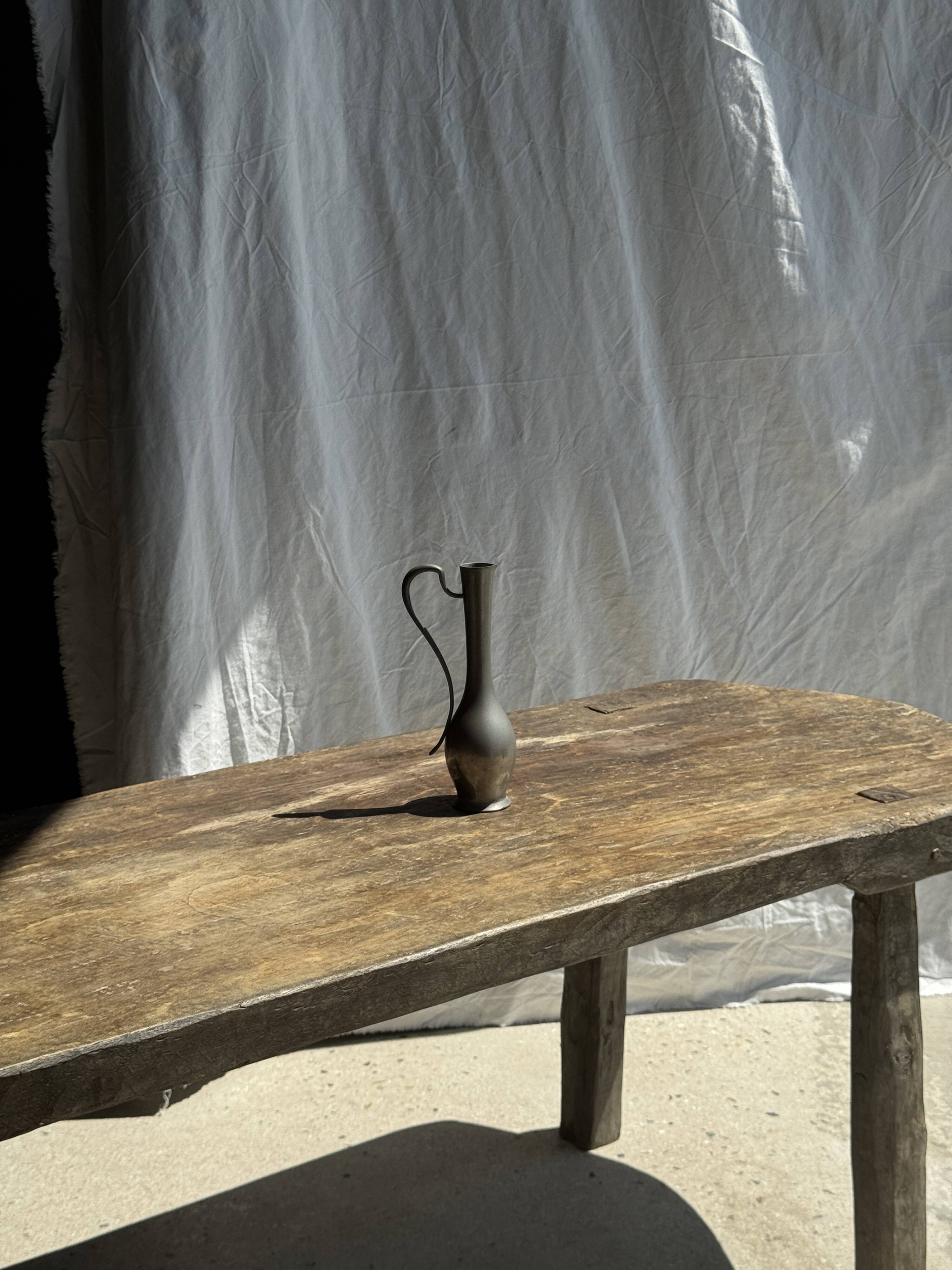 Small 19th century pewter jug, 95% hallmark H20.5