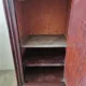 Louis Philippe XIX mahogany veneer and marble bedside table