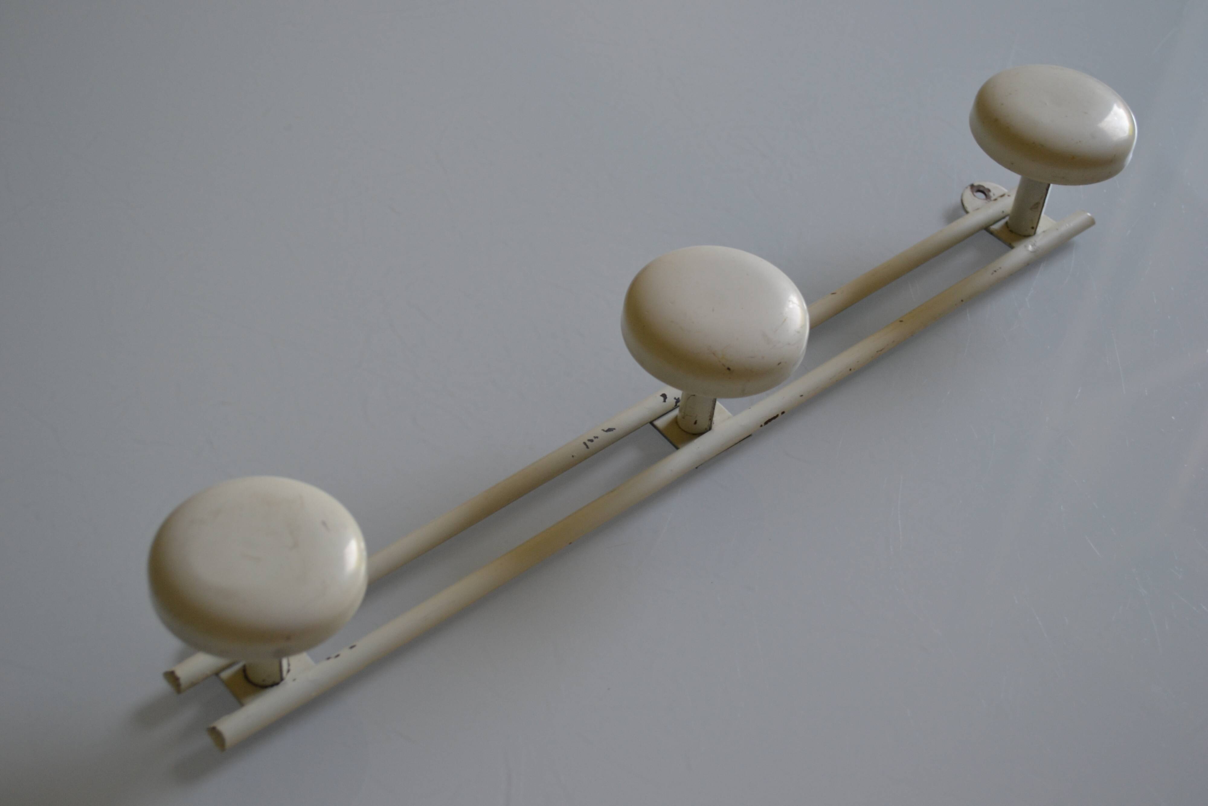 Triple coat rack hook vintage 60's