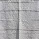 Handwoven rug - White with beige lines - recycled cotton - 170 x 240 cm