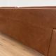 Vintage Scandinavian Peem Oy mid-century 3 person sofa in cognac leather 1960s