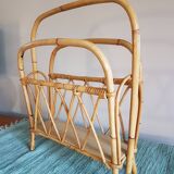 Magazine rack Vintage rattan