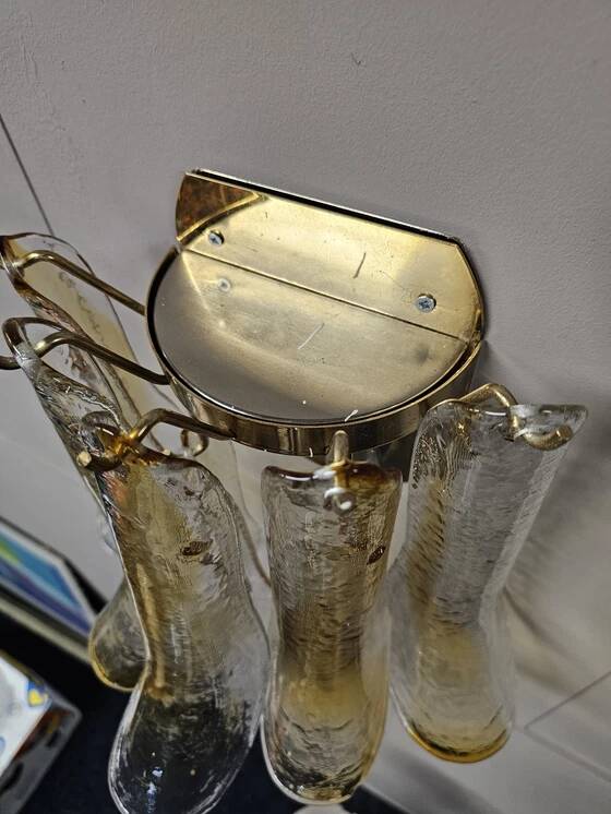 Wall lamp La Murrina with pendant sheets of Murano glass