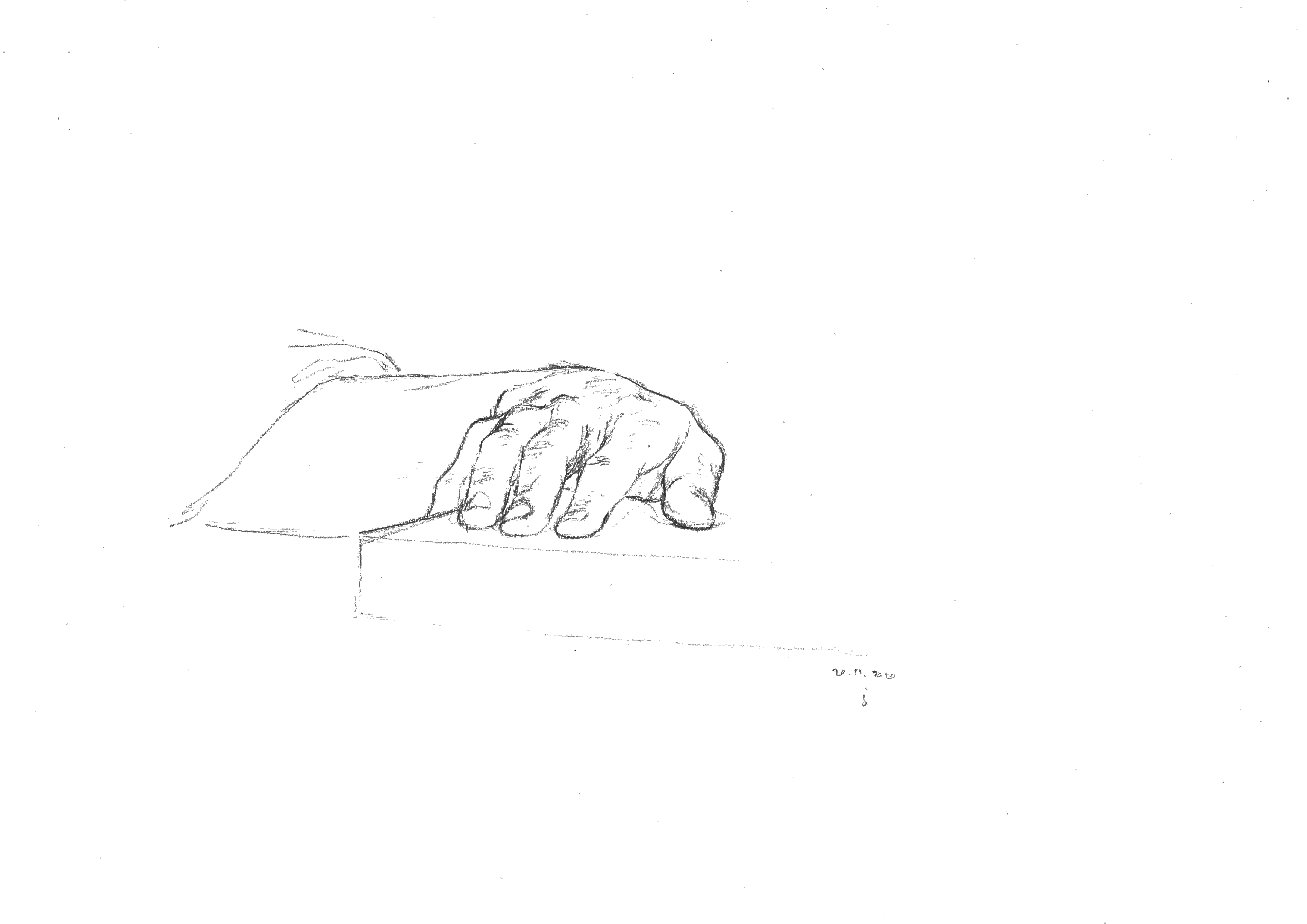Hand, original drawing