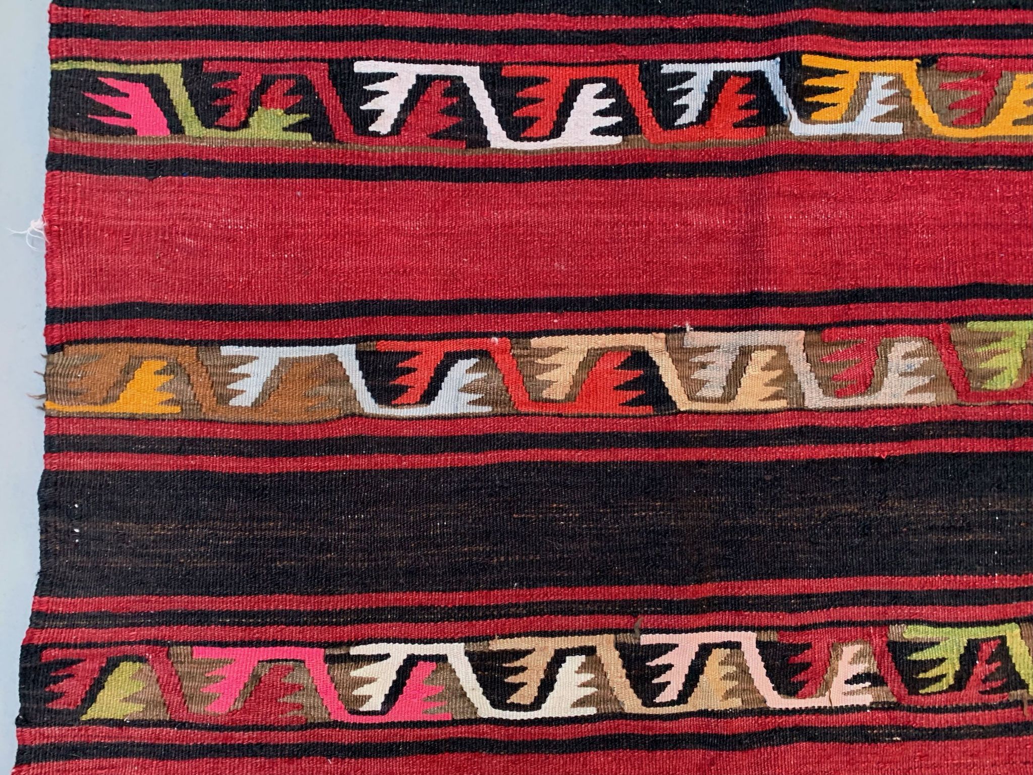 Medium Vintage Turkish Kilim Rug 178x107 cm Wool Kelim