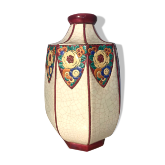 Longwy art deco vase