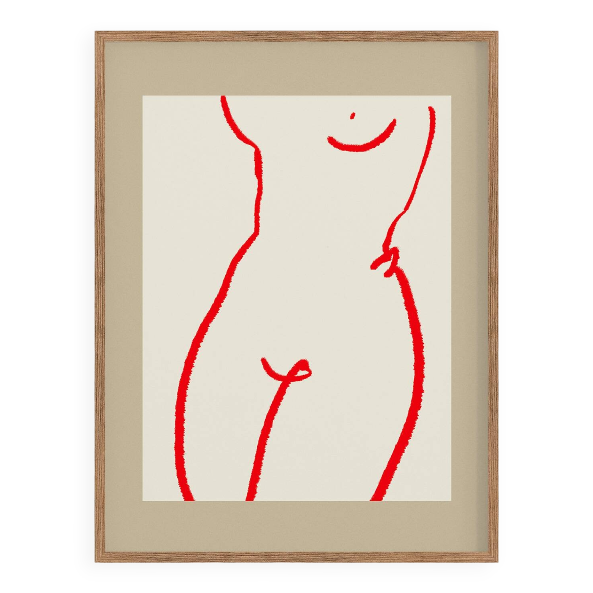 Female figure giclee art print, 50x70cm