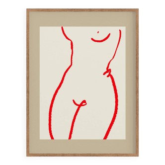 Female figure giclee art print, 50x70cm