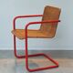 Chaise cantilever rotin métal