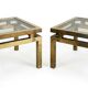 Pair of side tables / end tables Belgo Chrom