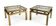 Pair of side tables / end tables Belgo Chrom