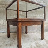 Old display cabinet shop display case or museum cabinet