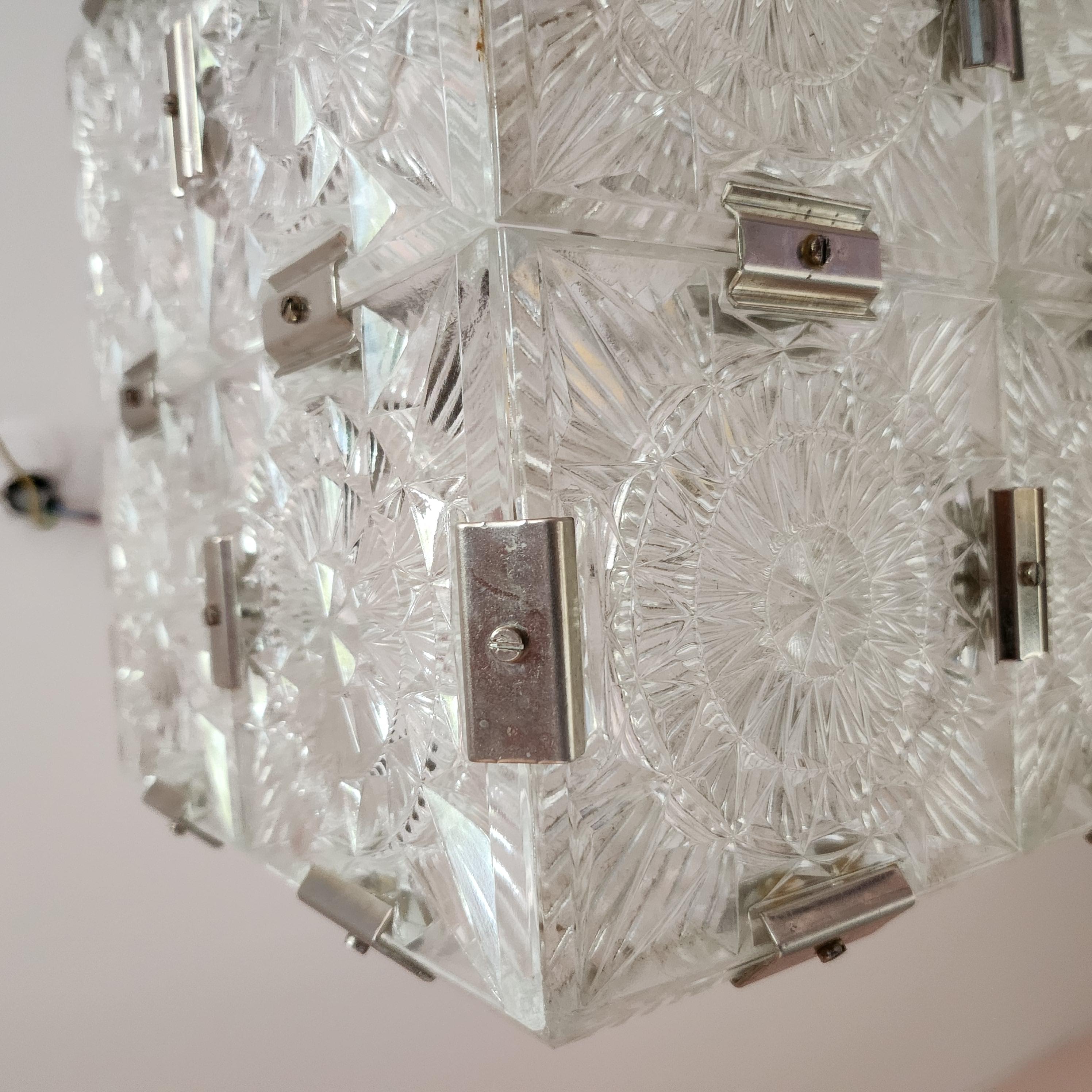 Glass chandelier from the c. 1970