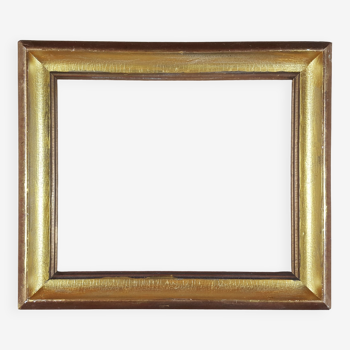 Ancien cadre format 28 cm x 23 cm doré tableau peinture 24