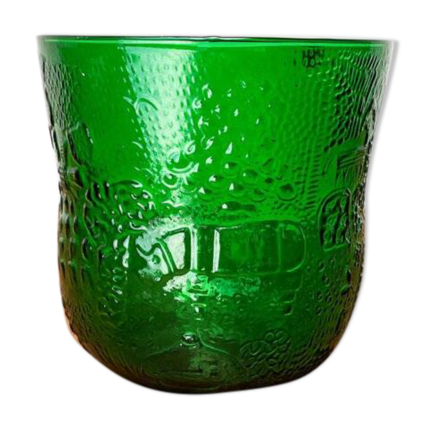 Mid-century Fauna decorative glass vase by Oiva Toikka for Arabia, Finland, 1960s