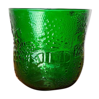 Mid-century Fauna decorative glass vase by Oiva Toikka for Arabia, Finland, 1960s