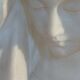 Bust of the Virgin in alabaster by Guglielmo Pugi.