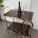 Desserte roulante - Chariot de bar vintage - Style Hollywood Regency