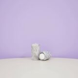 Vintage set of marble tea light holders