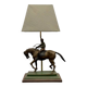 Classic English Bronze Horseman Table Lamp