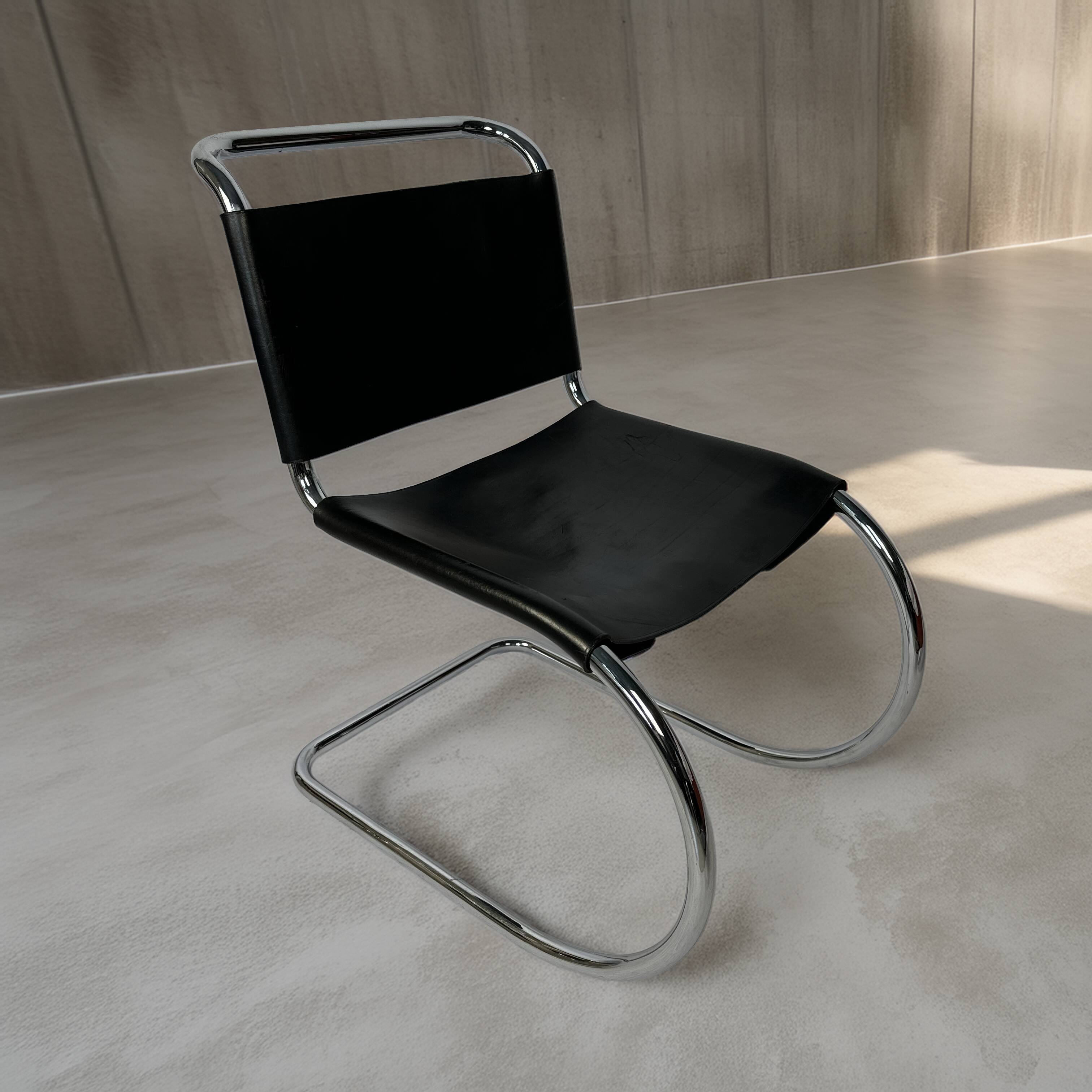 Set of 4 1970s Cantilever Chairs – in the style of Mies van der Rohe (MR10)