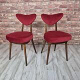 Pair of Iconic "Heart" Chairs by H. & J. Kurmanowicz – Award-Winning Polish
