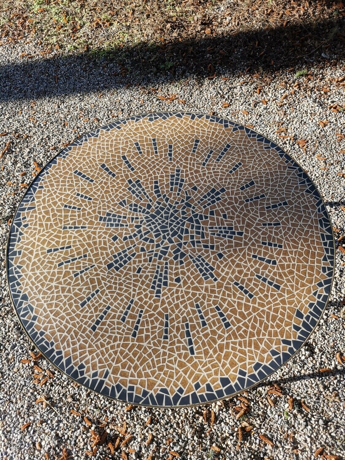 Berthold Muller mosaic round coffee table