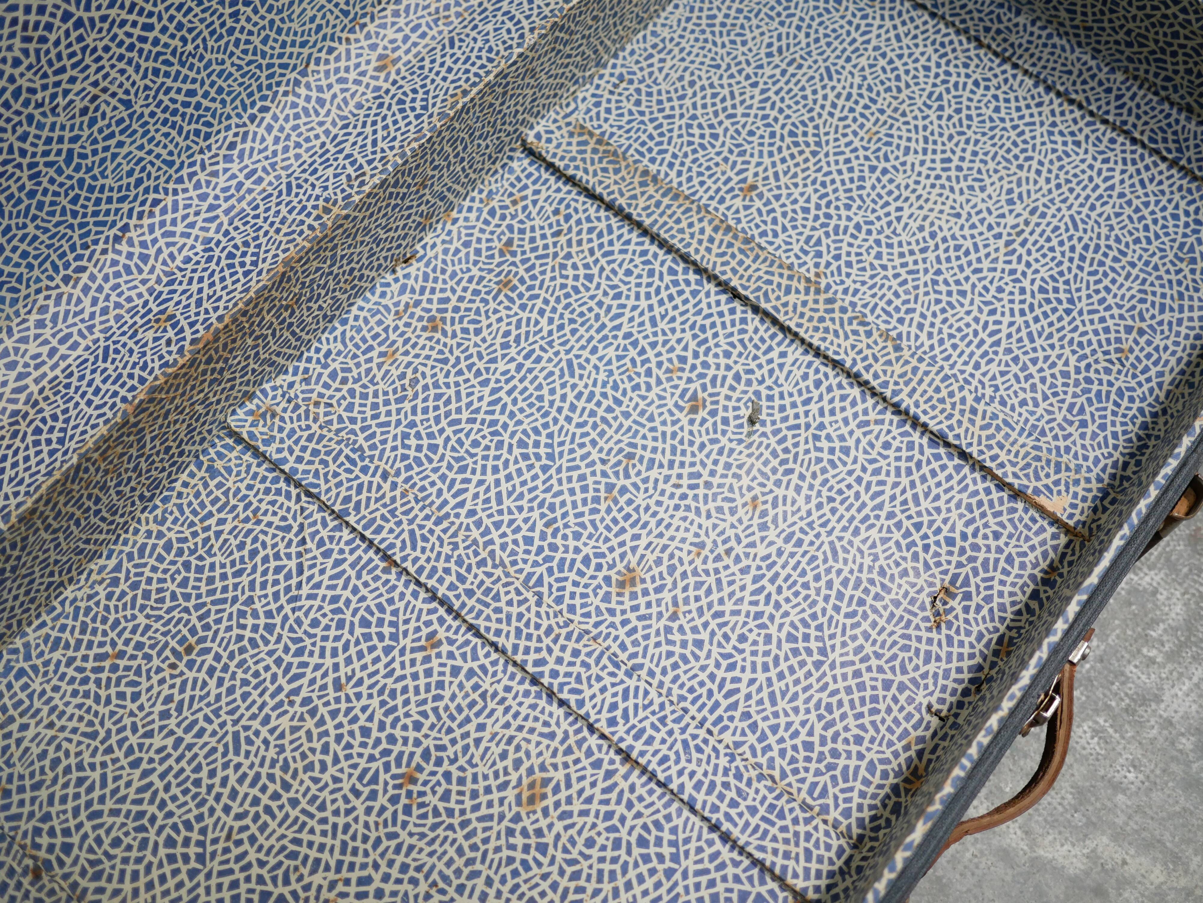 Vintage suitcase storage trunk