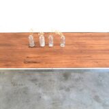 Coffee table with chrome base * 152.5 cm