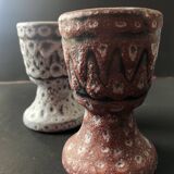 Pair of ceramic egg cups by Jean Austruy