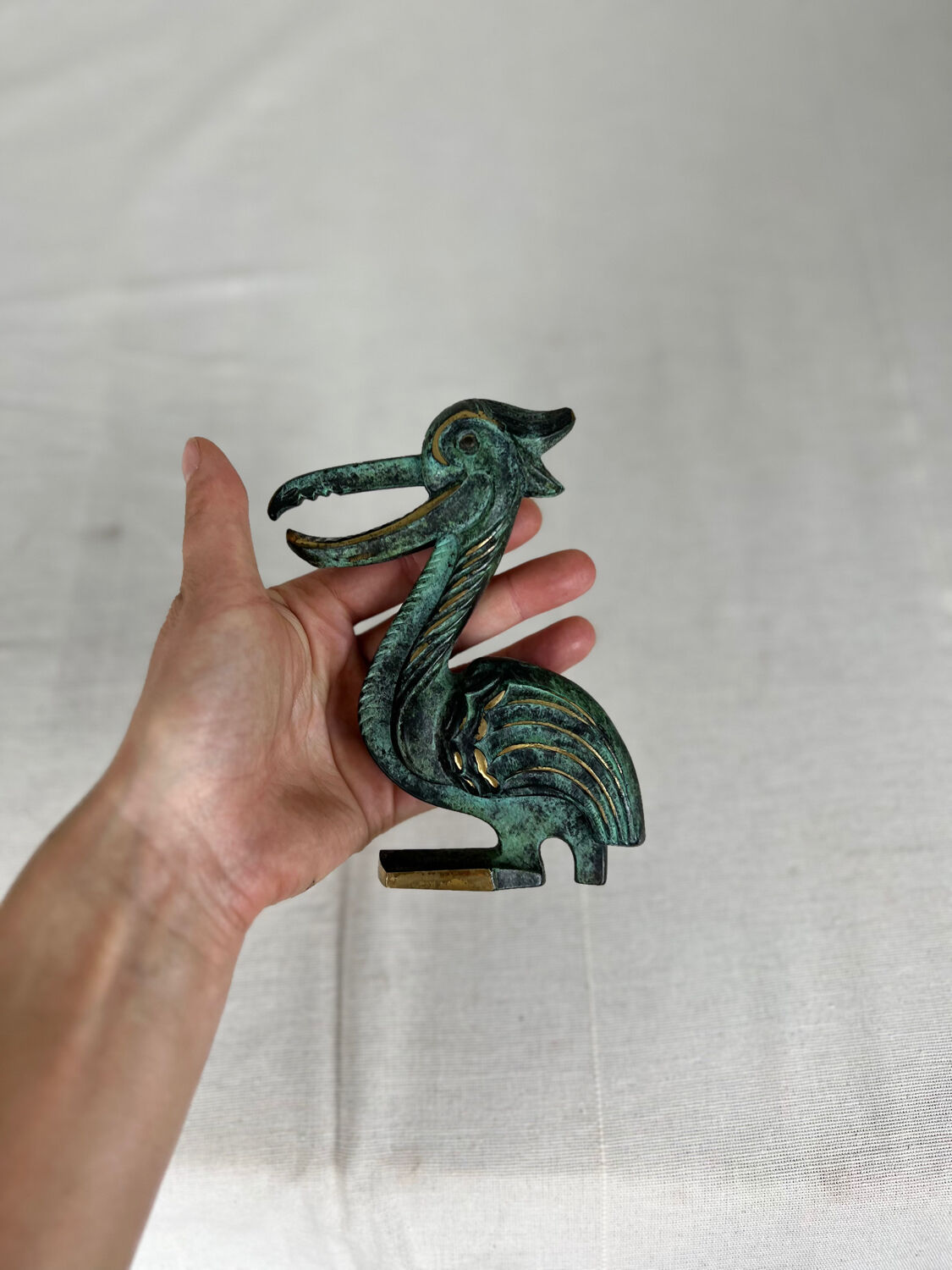 Brass pelican