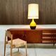Large glazed ceramic art table lamp from Aro, West-Germany, 1960s