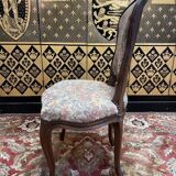Set of 6 Louis XV style oak chairs
