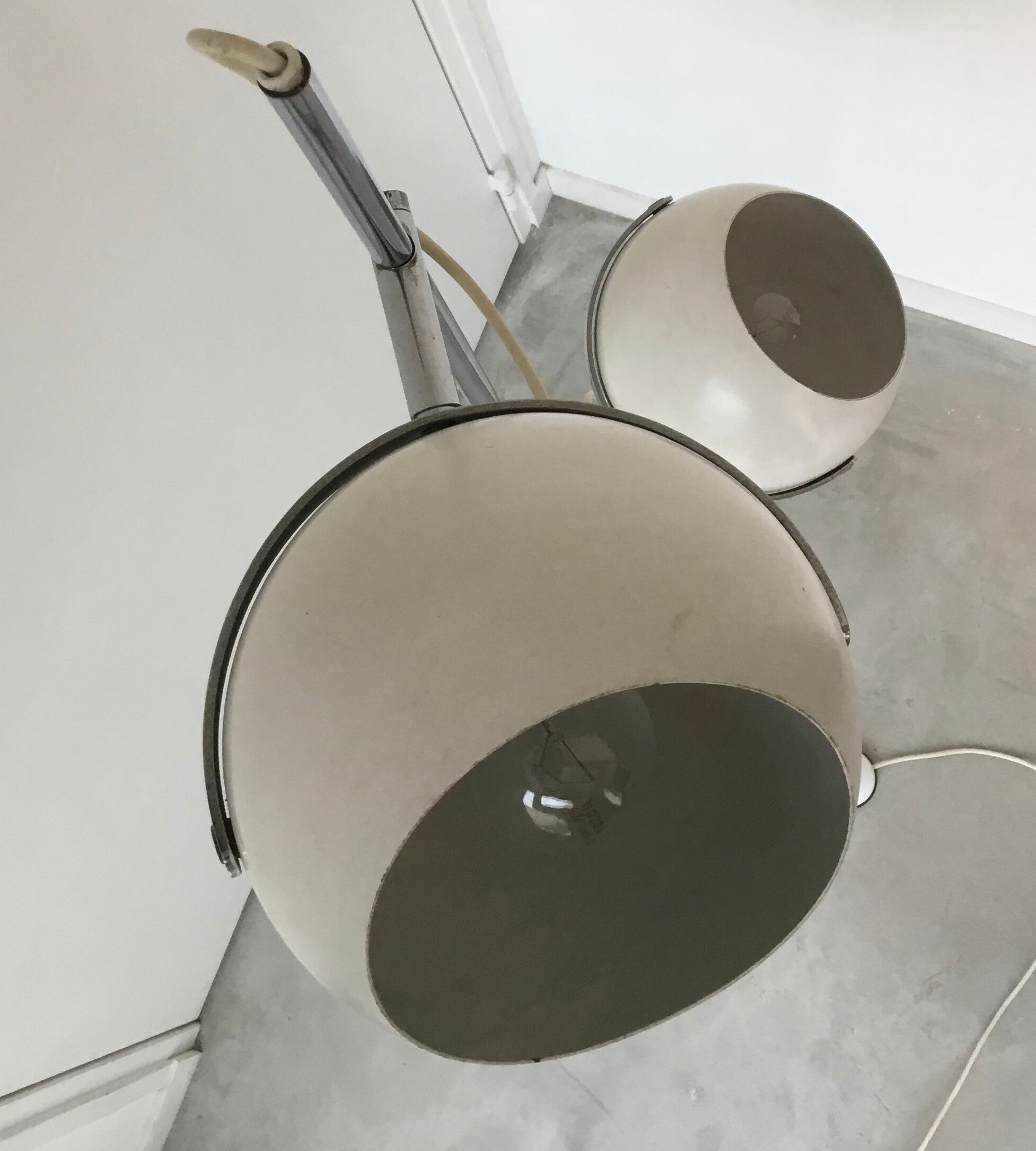 Eyeball floor lamp 2 adjustable lights - design 1960