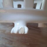 Openwork ceramic basket with feet