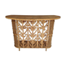 Peacock rattan bar