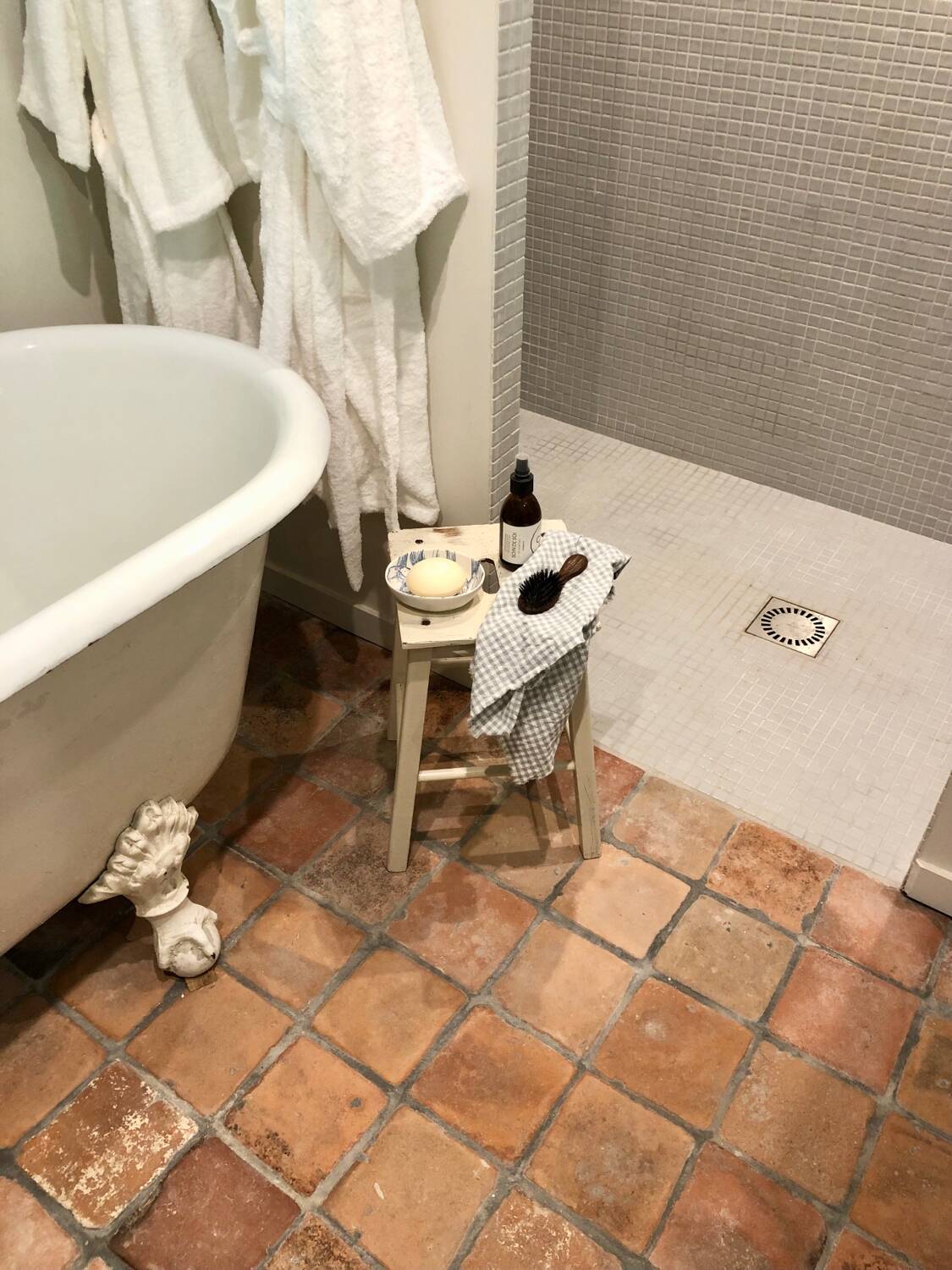 Small antique wooden stools