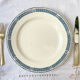 9 vintage flat plates iron earth salins model "castellane"