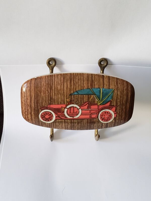 Patère mural en laiton vintage