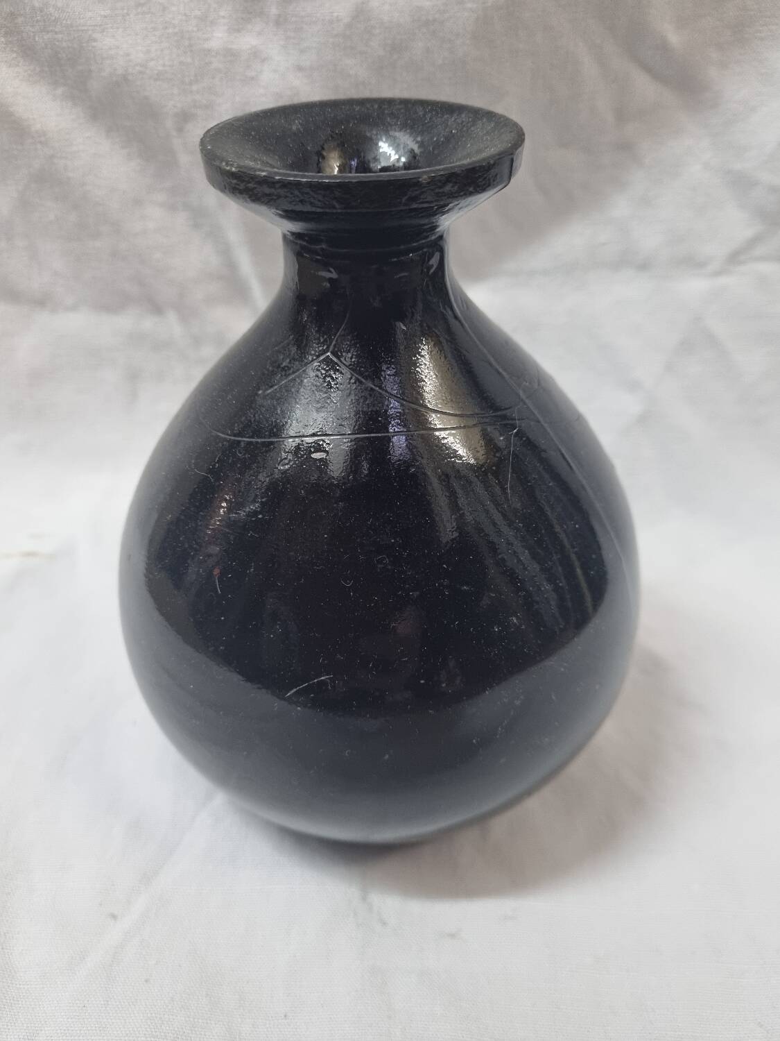 Ceramic sake bottle vase from 1970